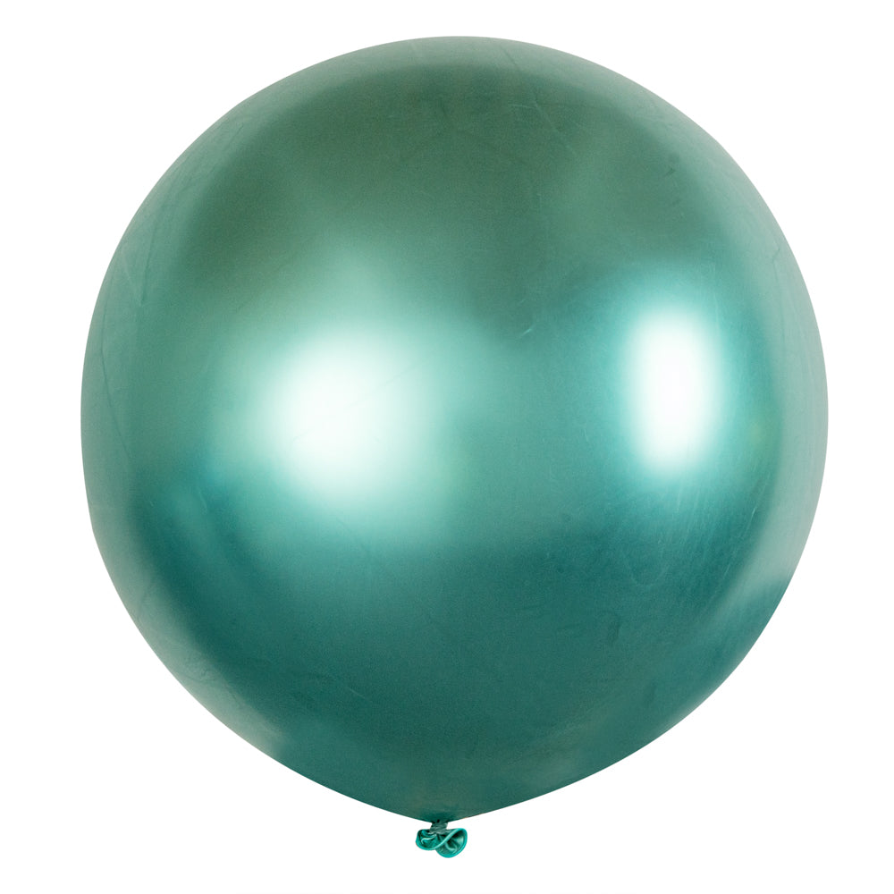 Balloonify Metallic Green Latex Balloon - 36" - 10 count box