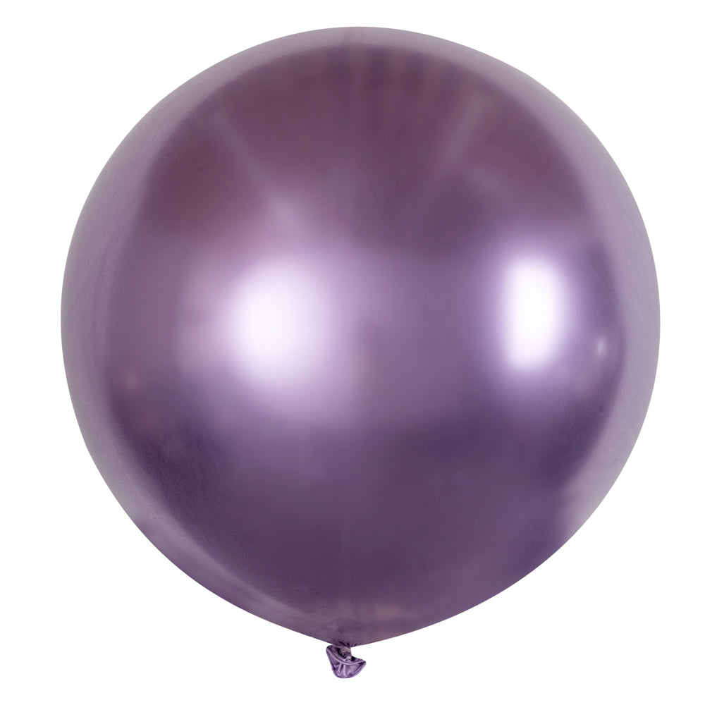 Balloonify Metallic Purple Latex Balloon - 36" - 10 count box