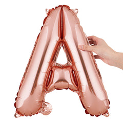 Balloonify Rose Gold Mylar Letter A Balloon - 16