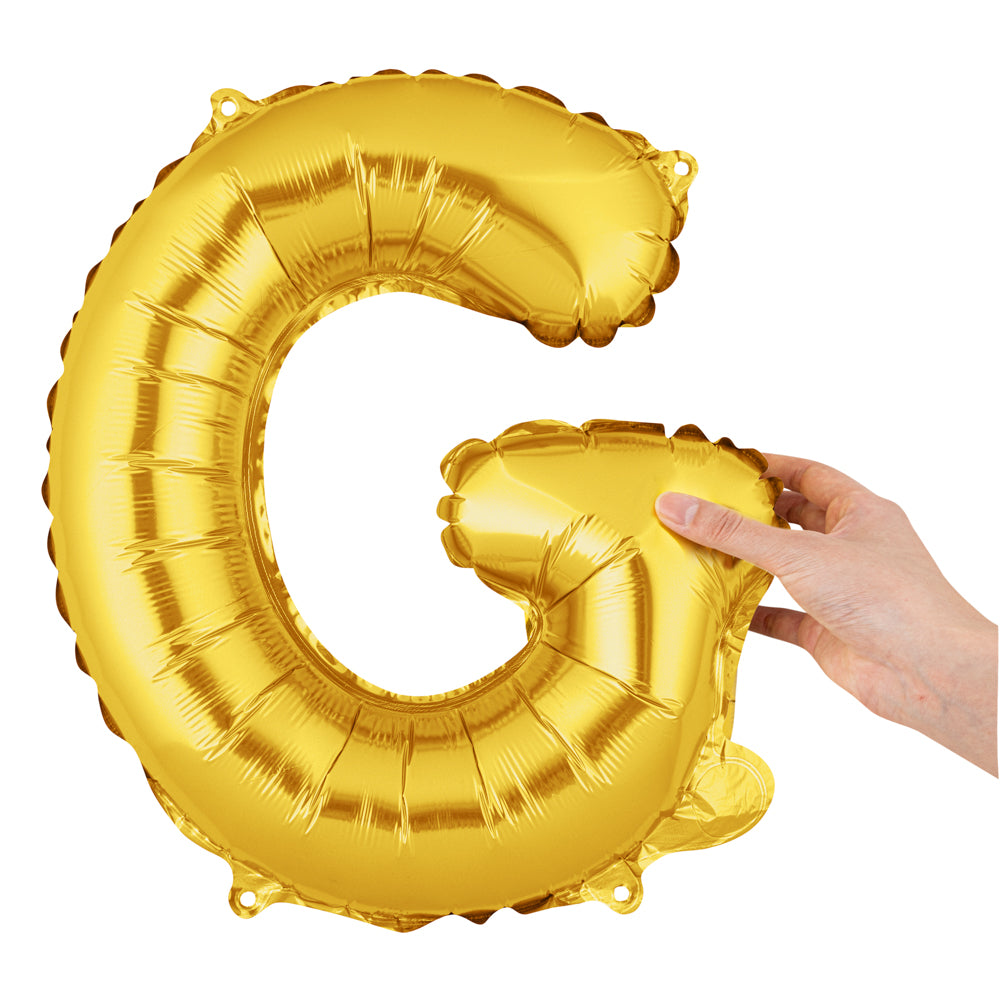 Balloonify Gold Mylar Letter G Balloon - 16" - 1 count box