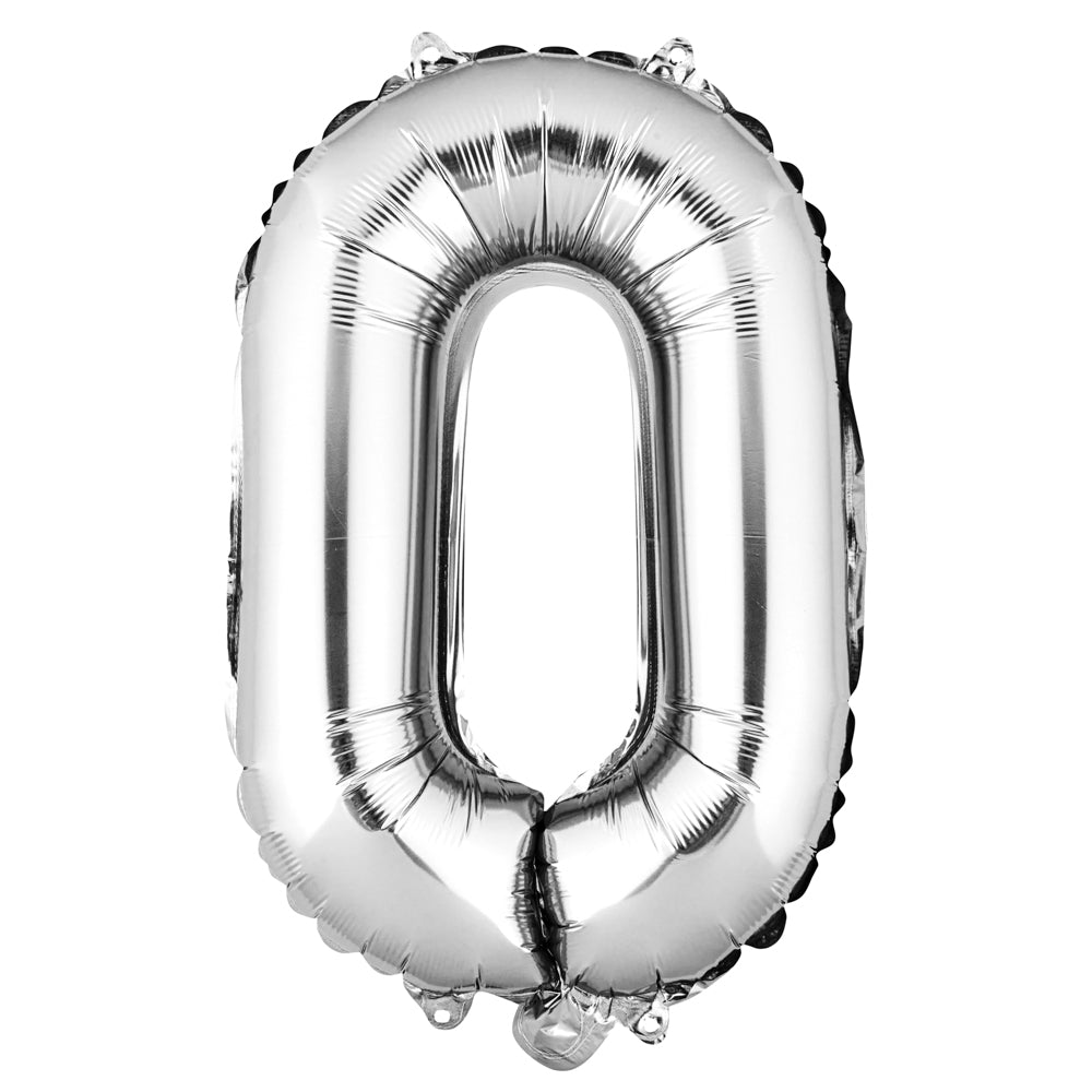 Balloonify Silver Mylar Letter O Balloon - 16" - 1 count box