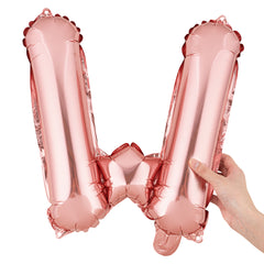 Balloonify Rose Gold Mylar Letter W Balloon - 16