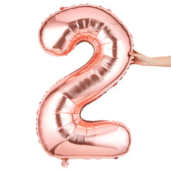 Balloonify Rose Gold Mylar Number 2 Balloon - 40