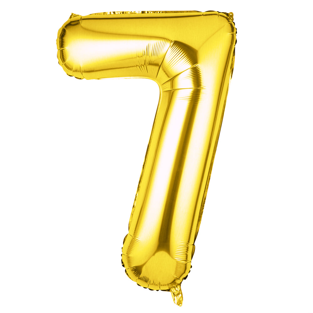 Balloonify Gold Mylar Number 7 Balloon - 40" - 1 count box