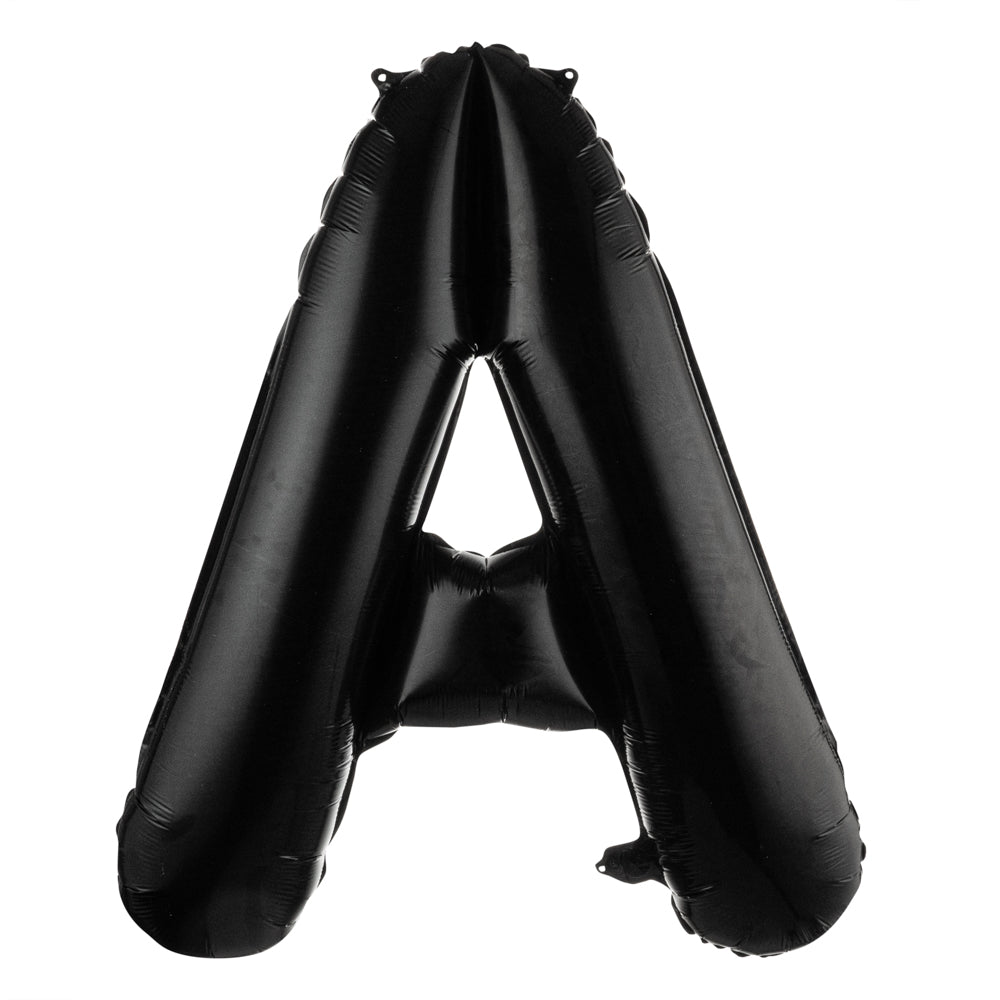 Balloonify Black Mylar Letter A Balloon - 40" - 1 count box