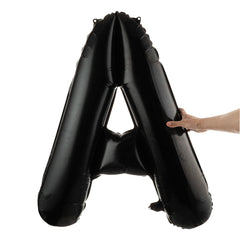 Balloonify Black Mylar Letter A Balloon - 40