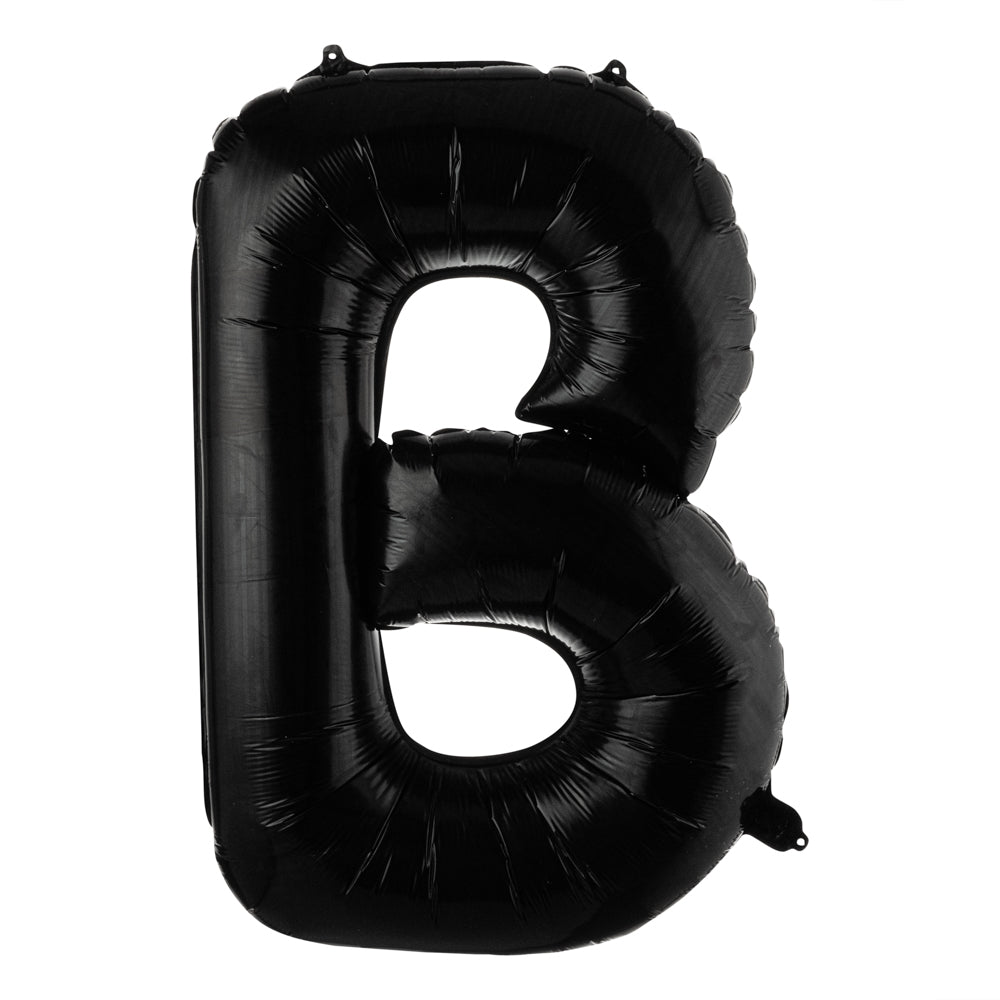 Balloonify Black Mylar Letter B Balloon - 40" - 1 count box