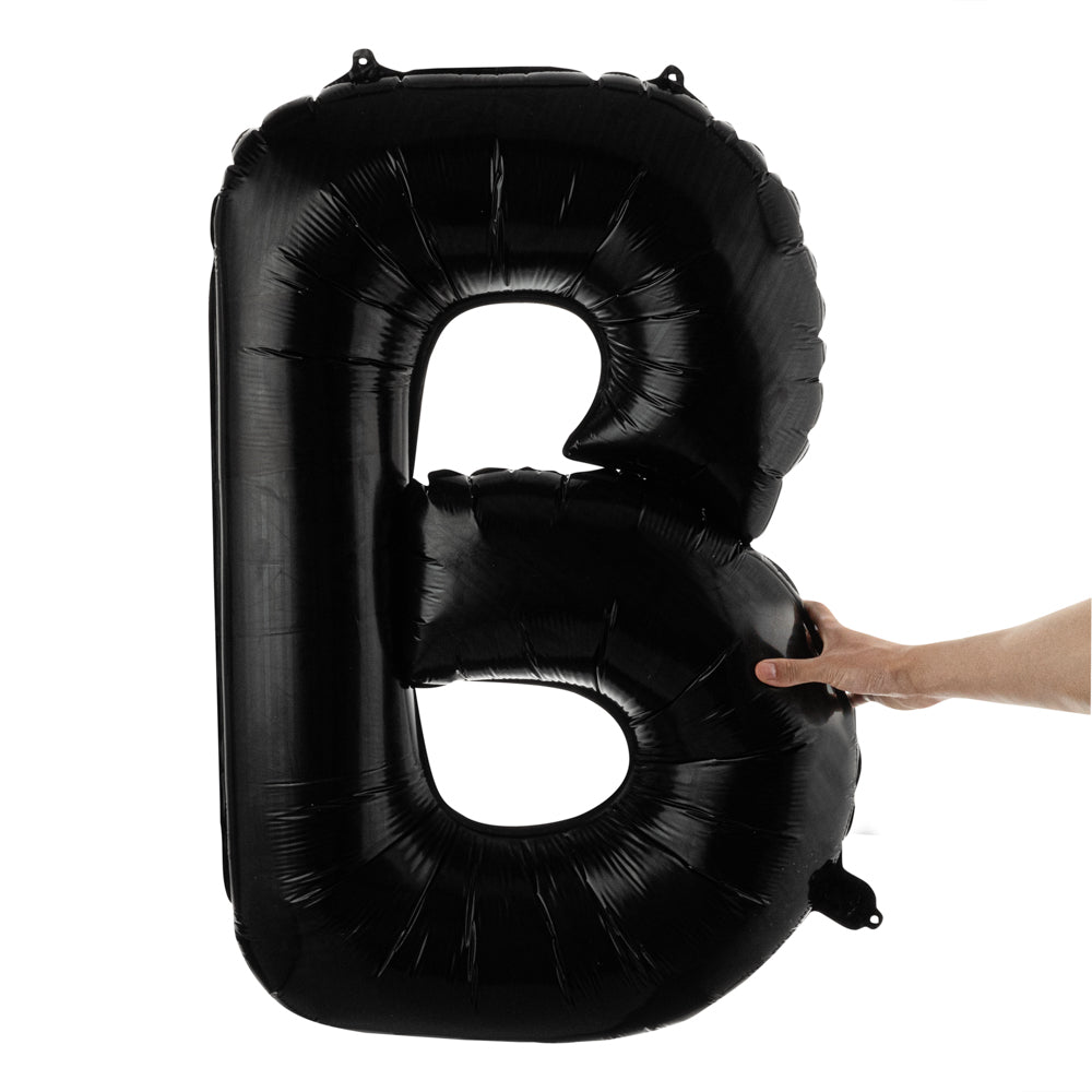 Balloonify Black Mylar Letter B Balloon - 40" - 1 count box