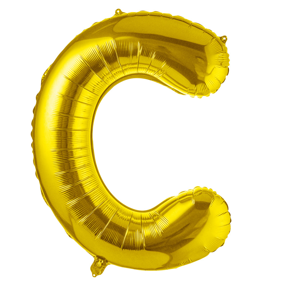 Balloonify Gold Mylar Letter C Balloon - 40" - 1 count box