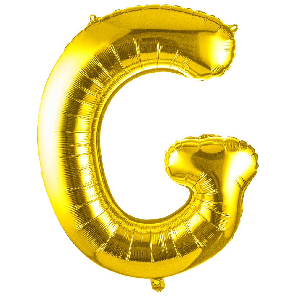 Balloonify Gold Mylar Letter G Balloon - 40" - 1 count box