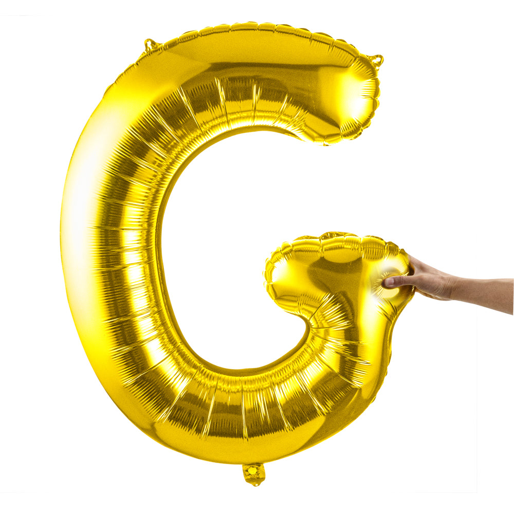 Balloonify Gold Mylar Letter G Balloon - 40" - 1 count box