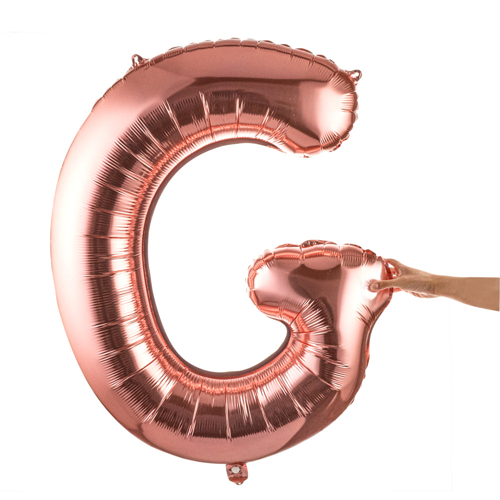 Balloonify Rose Gold Mylar Letter G Balloon - 40" - 1 count box