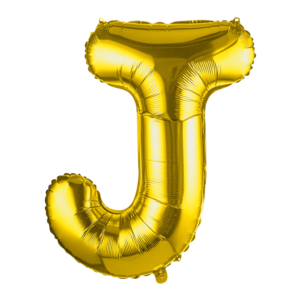 Balloonify Gold Mylar Letter J Balloon - 40" - 1 count box