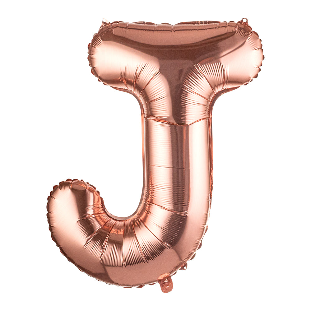 Balloonify Rose Gold Mylar Letter J Balloon - 40" - 1 count box