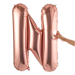 Balloonify Rose Gold Mylar Letter N Balloon - 40