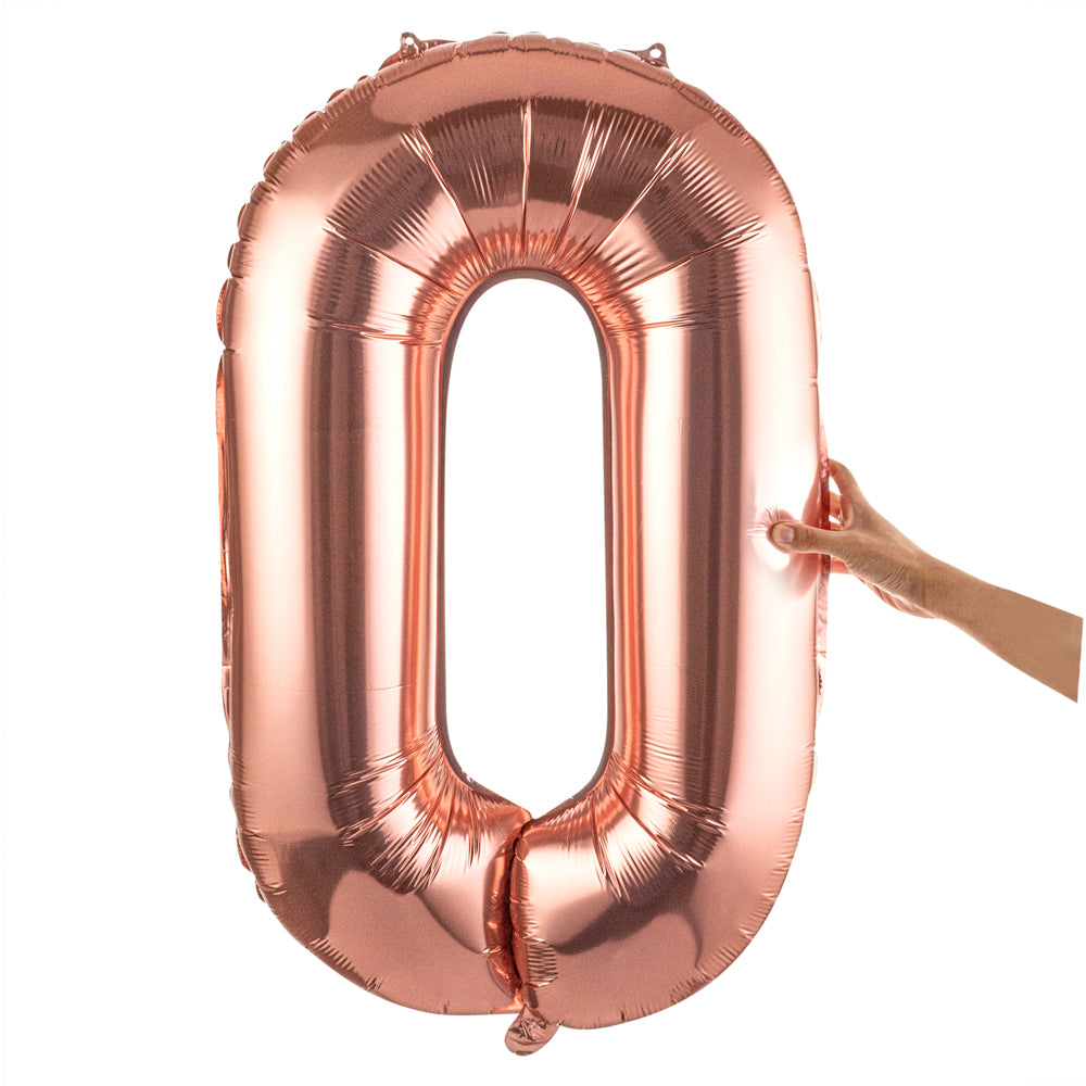 Balloonify Rose Gold Mylar Letter O Balloon - 40" - 1 count box