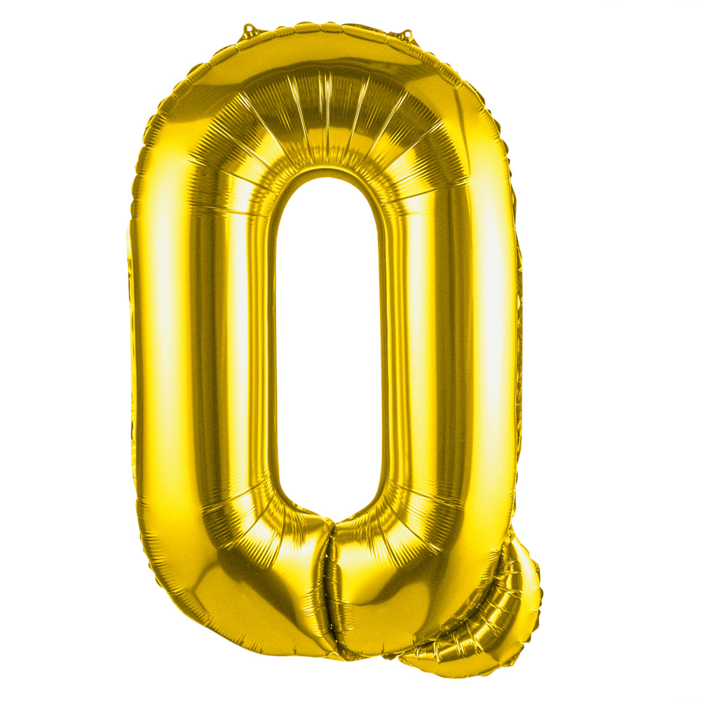 Balloonify Gold Mylar Letter Q Balloon - 40" - 1 count box