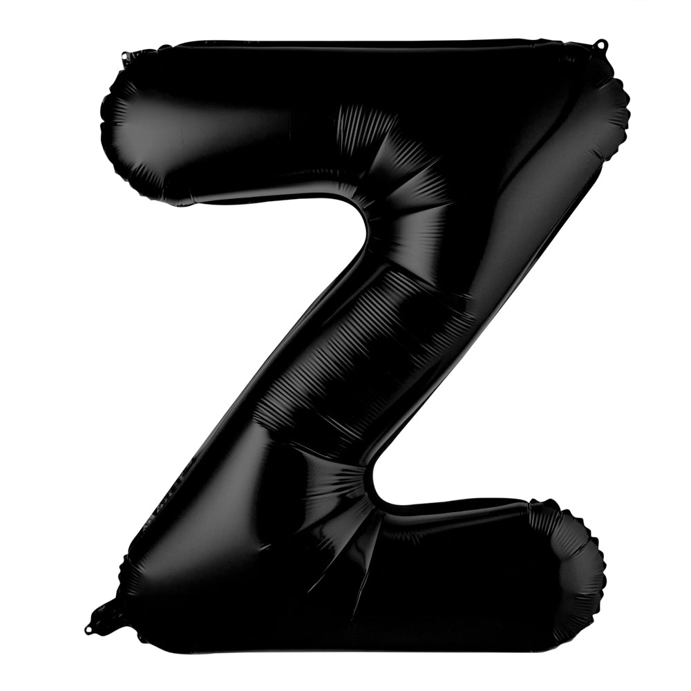 Balloonify Black Mylar Letter Z Balloon - 40" - 1 count box