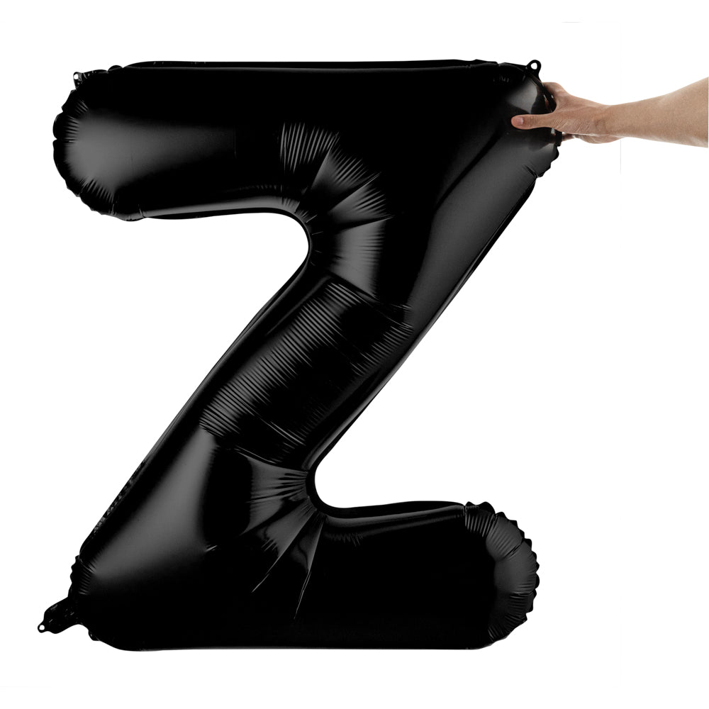 Balloonify Black Mylar Letter Z Balloon - 40" - 1 count box