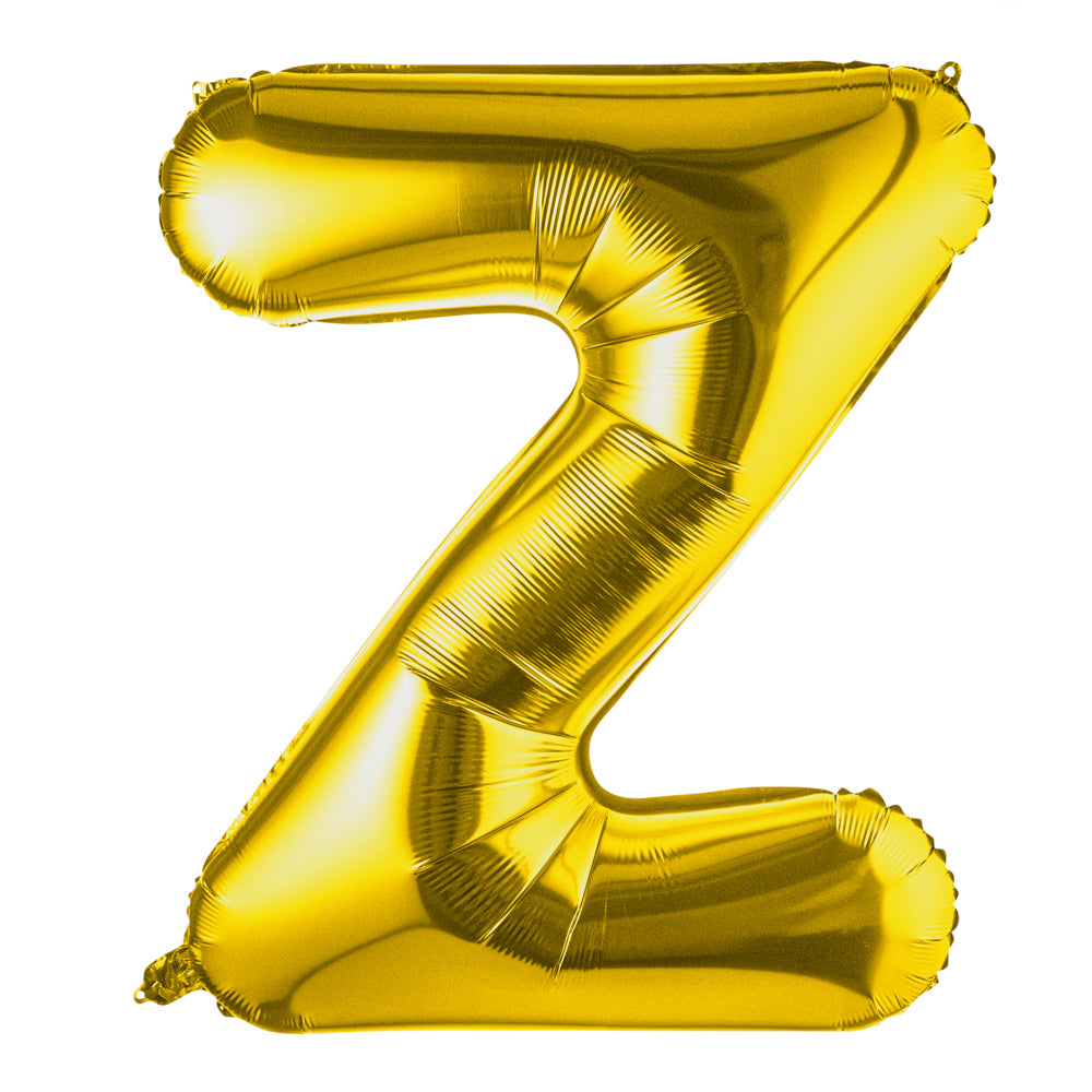 Balloonify Gold Mylar Letter Z Balloon - 40" - 1 count box