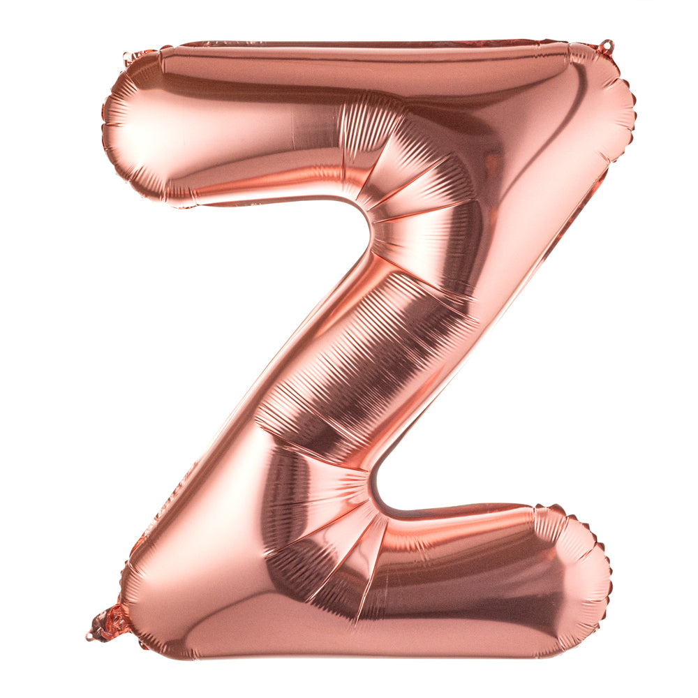 Balloonify Rose Gold Mylar Letter Z Balloon - 40" - 1 count box