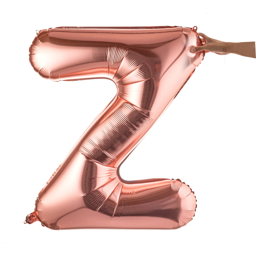 Balloonify Rose Gold Mylar Letter Z Balloon - 40" - 1 count box