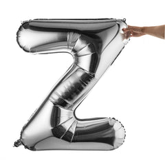 Balloonify Silver Mylar Letter Z Balloon - 40