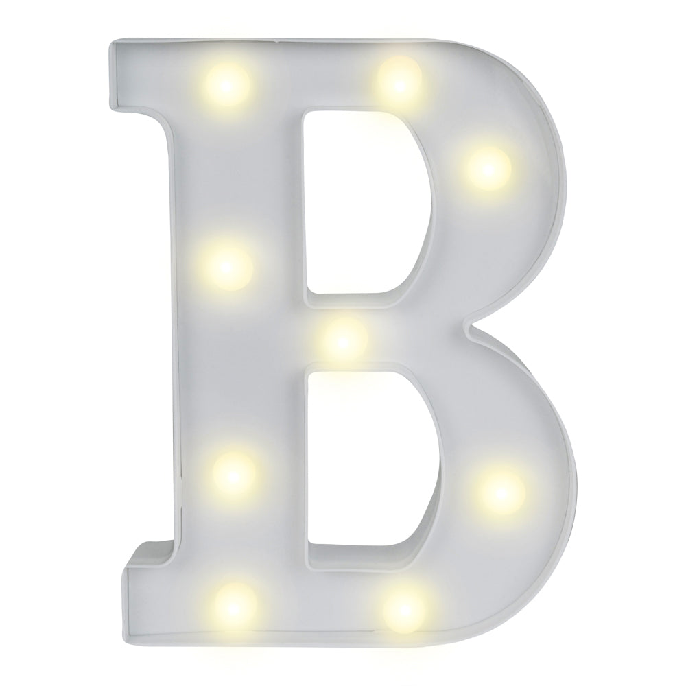 Illumify White LED Marquee Letter B Sign - 8 3/4" - 1 count box