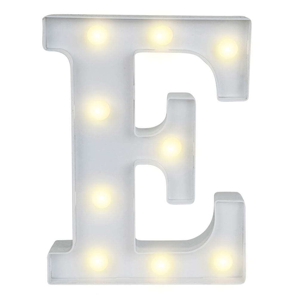 Illumify White LED Marquee Letter E Sign - 8 3/4" - 1 count box