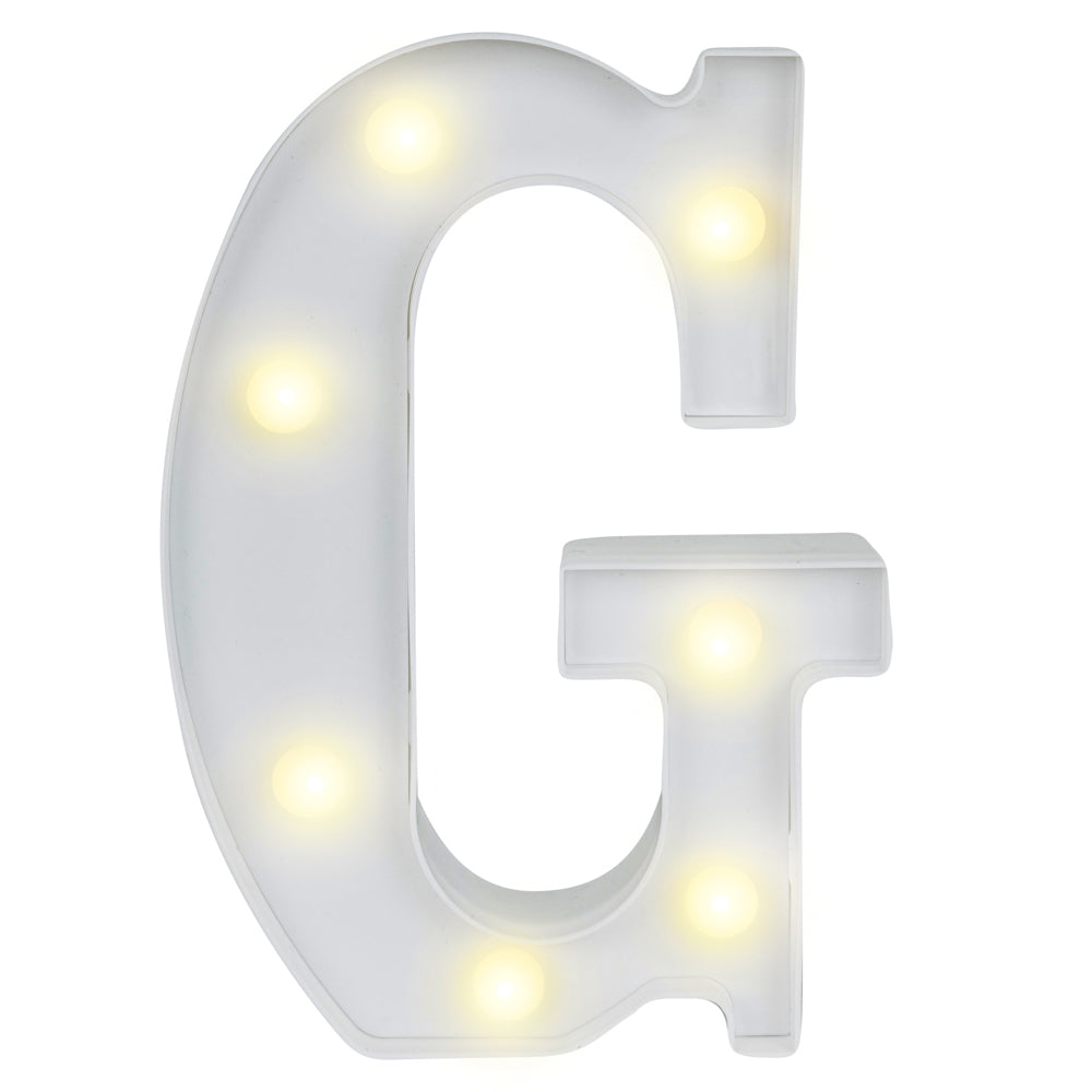 Illumify White LED Marquee Letter G Sign - 8 3/4" - 1 count box