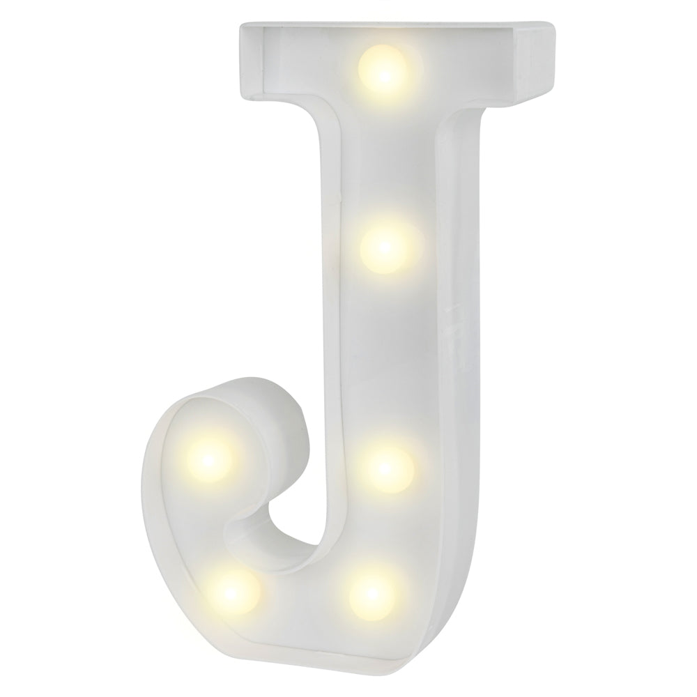 Illumify White LED Marquee Letter J Sign - 8 3/4" - 1 count box