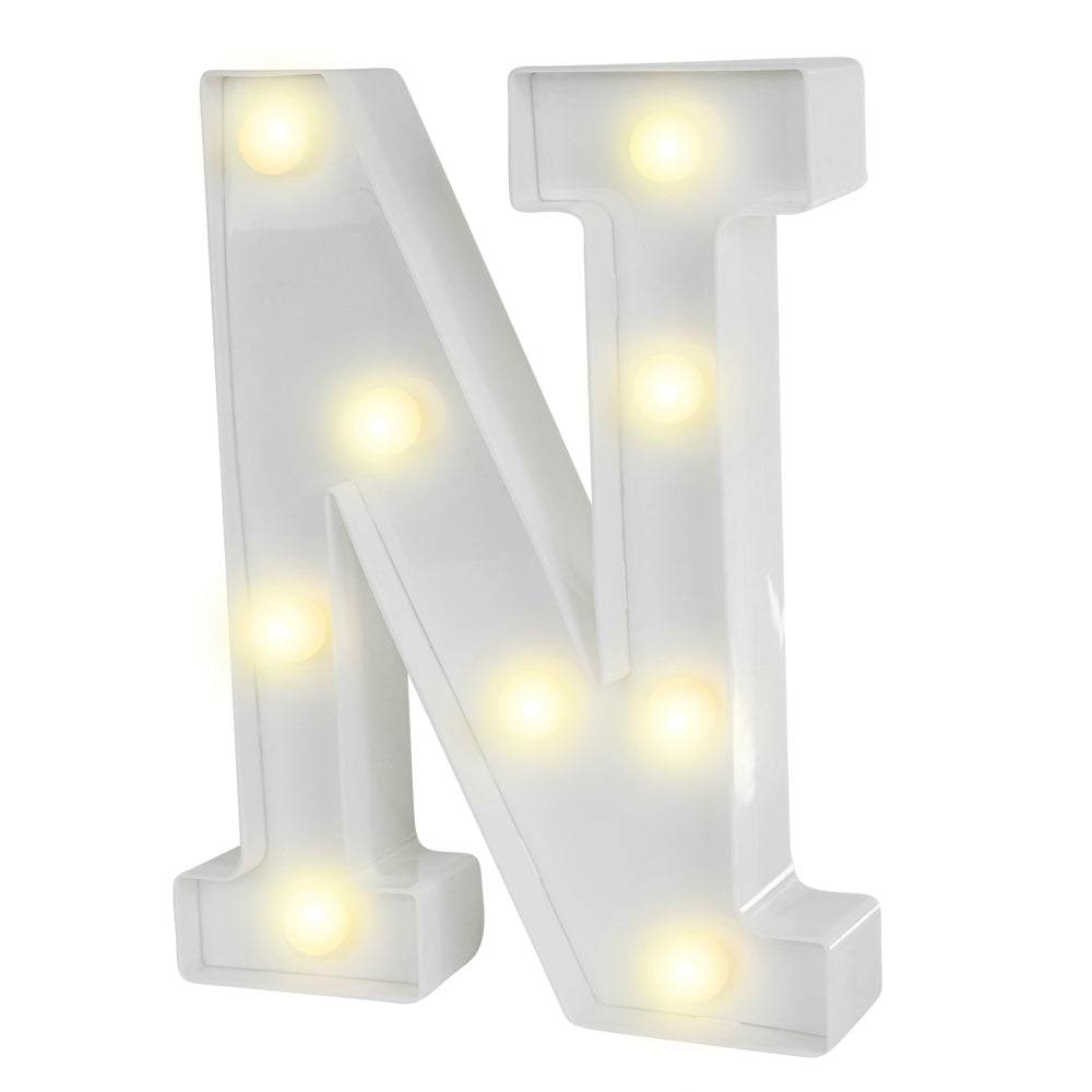 Illumify White LED Marquee Letter N Sign - 8 3/4" - 1 count box