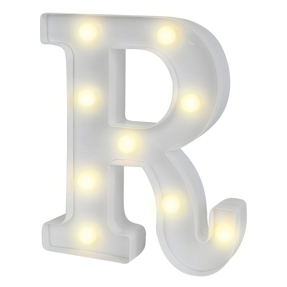 Illumify White LED Marquee Letter R Sign - 8 3/4" - 1 count box