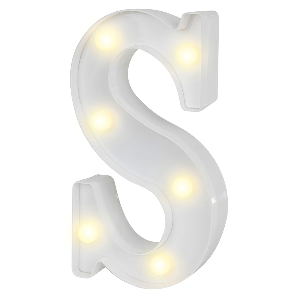 Illumify White LED Marquee Letter S Sign - 8 3/4" - 1 count box