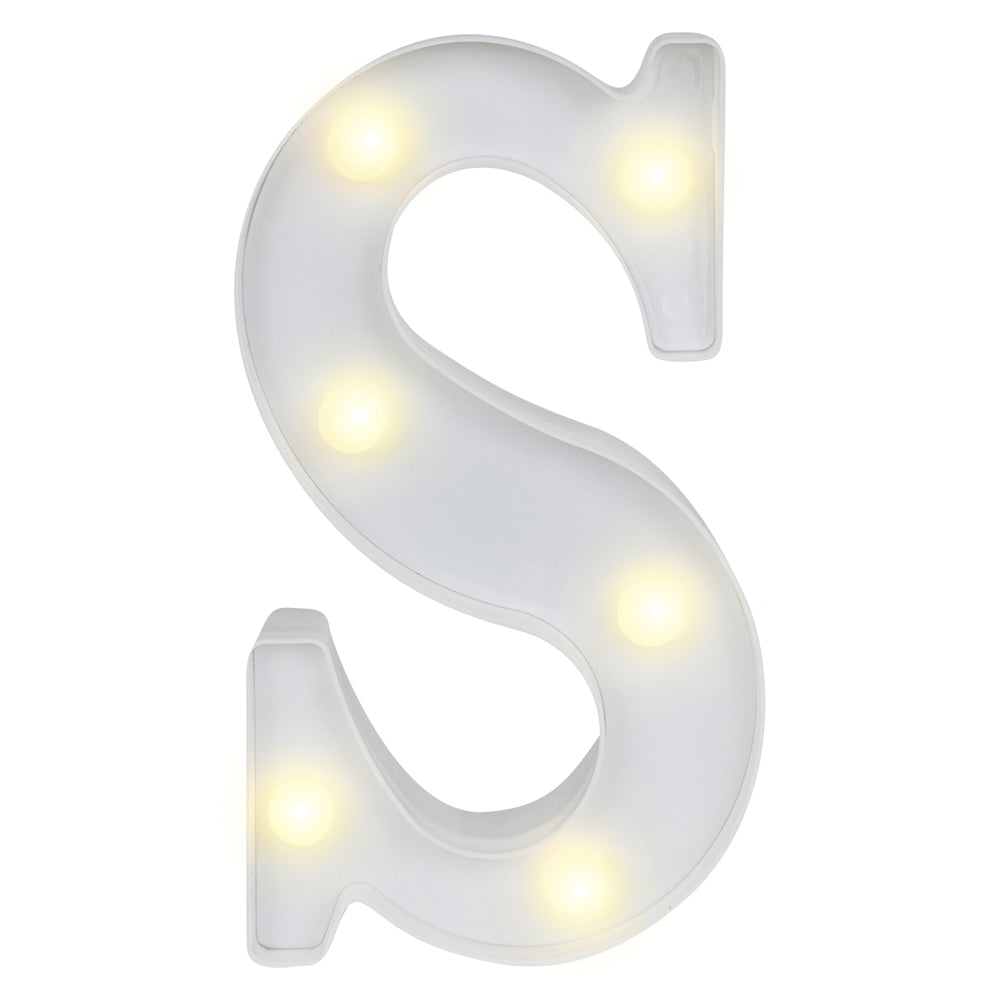 Illumify White LED Marquee Letter S Sign - 8 3/4" - 1 count box