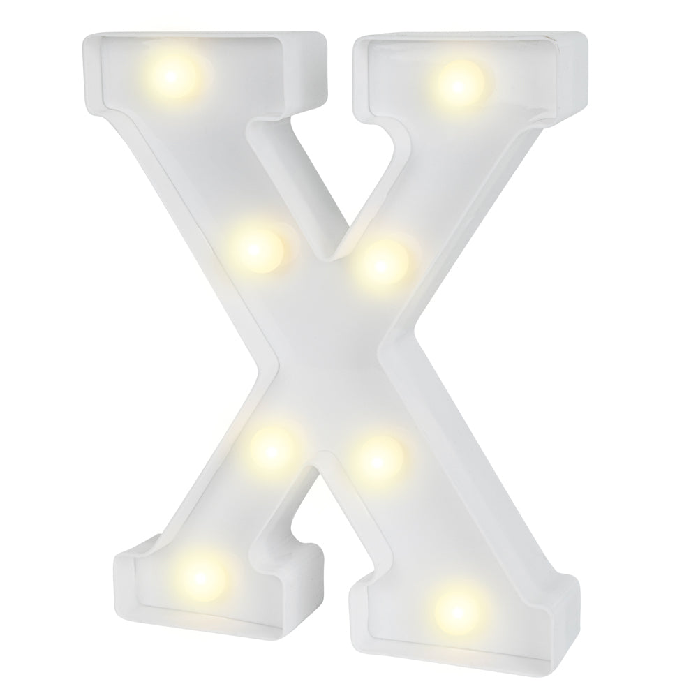 Illumify White LED Marquee Letter X Sign - 8 3/4" - 1 count box