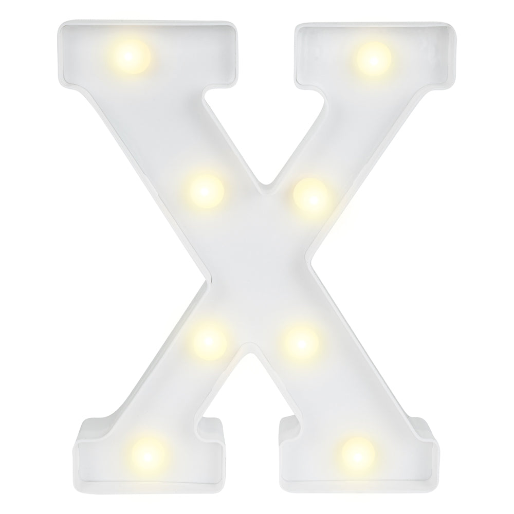 Illumify White LED Marquee Letter X Sign - 8 3/4" - 1 count box