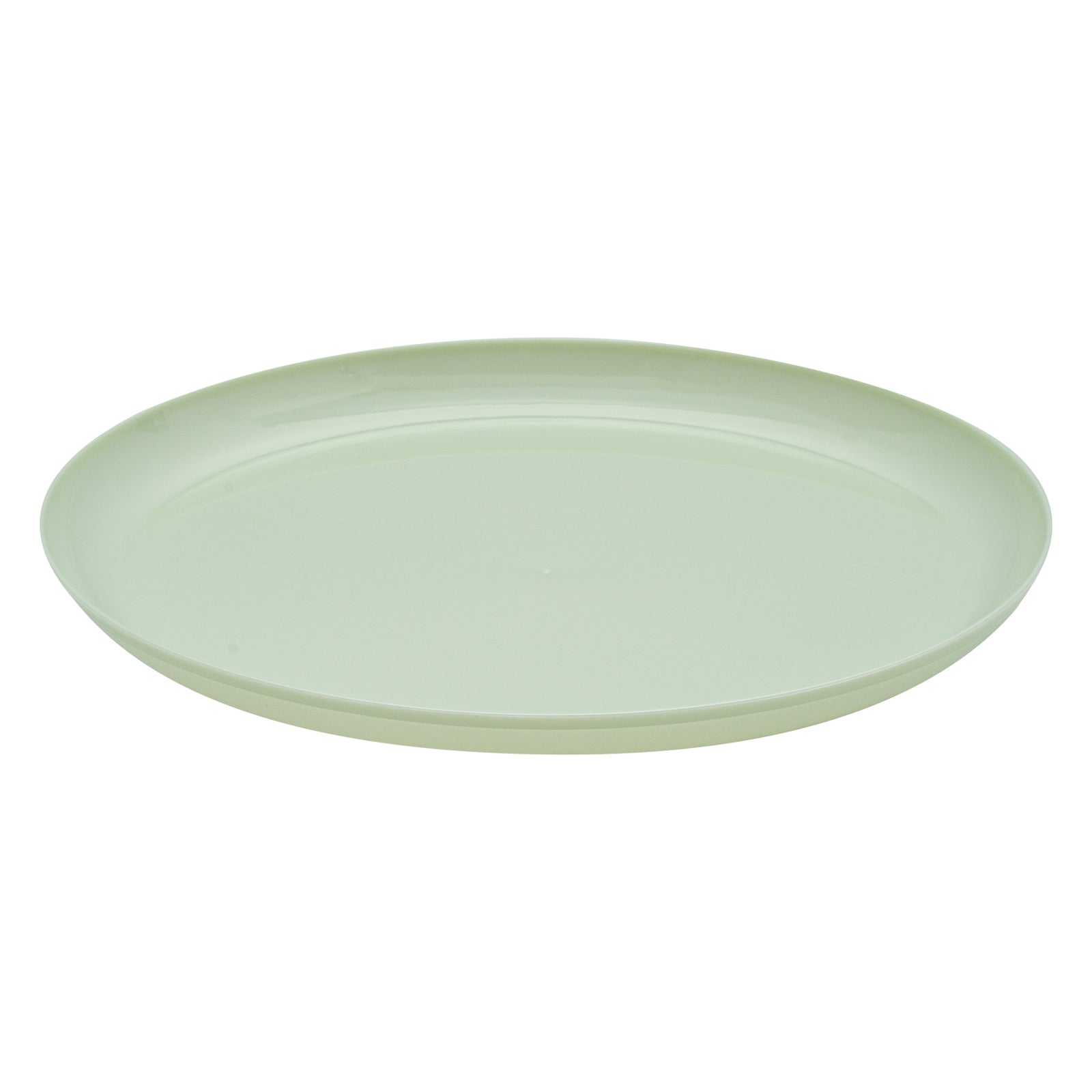 Moderna Round Mint Green Plastic Plate - 6 1/4" x 6 1/4" x 1/2" - 200 count box