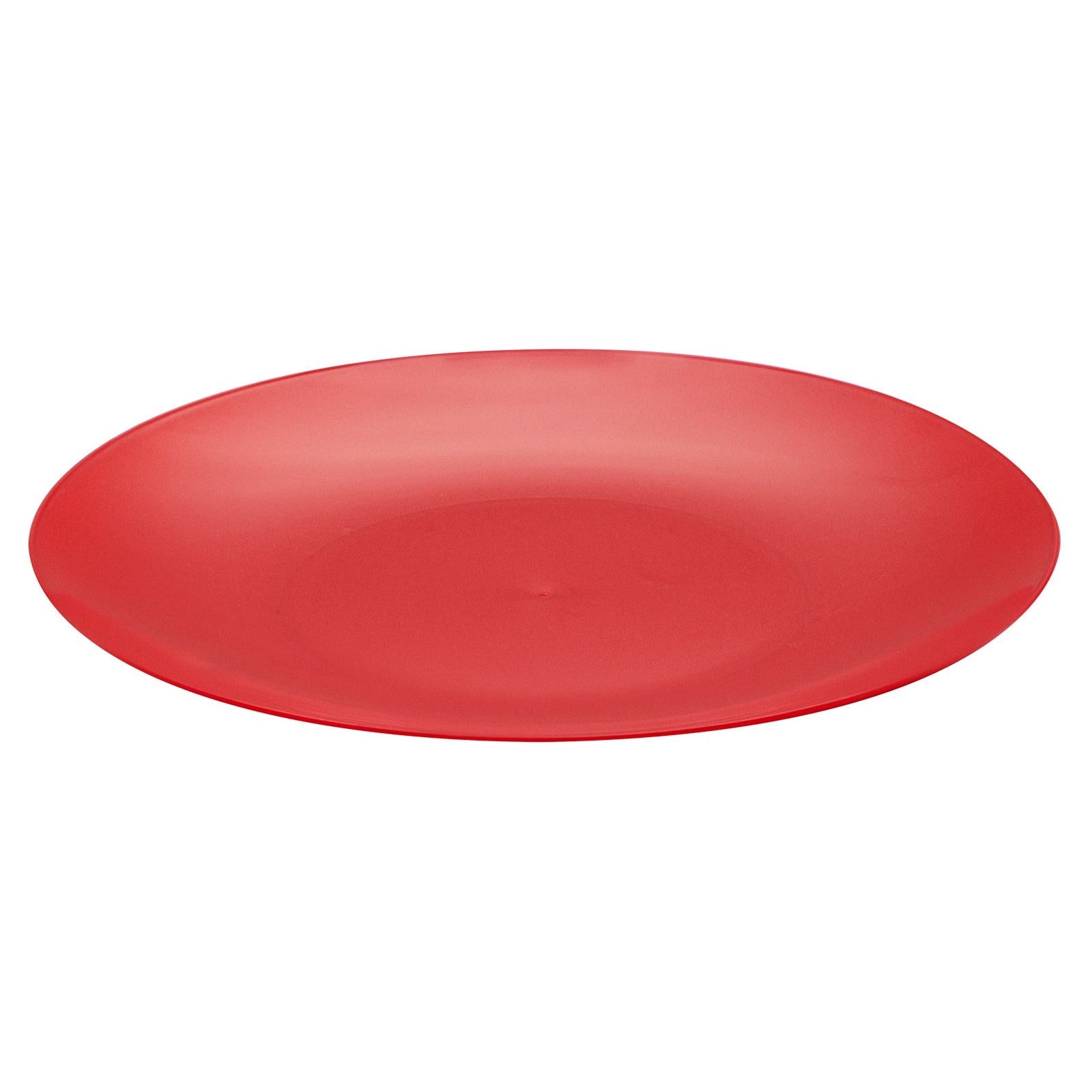 Moderna Round Red Plastic Plate - 7 1/2" x 7 1/2" x 1/2" - 200 count box