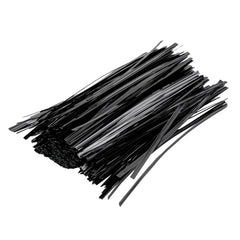 Bag Tek Black Metallic Twist Tie / Bag Tie - 6