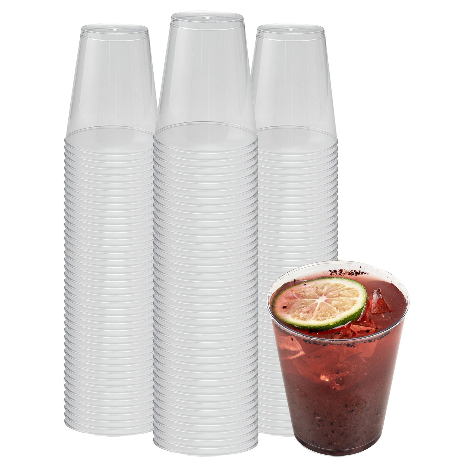 RW Base 7 oz Clear Plastic Tumbler - 2 3/4" x 2 3/4" x 3 1/4" - 500 count box