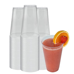 RW Base 16 oz Clear Plastic Tumbler - 3 1/4