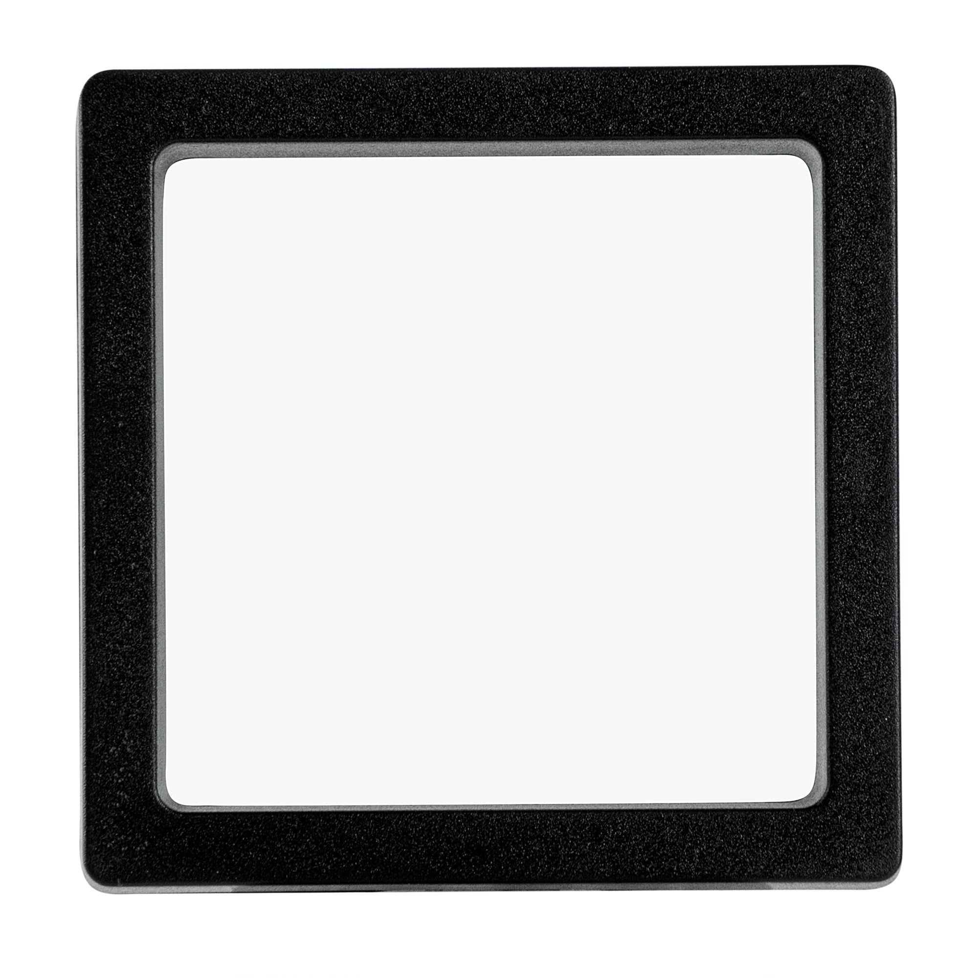 Display Tek Square Black Plastic 3D Floating Display Case - 2 3/4" x 2 3/4" x 3/4" - 10 count box