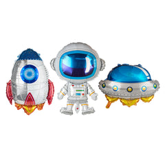 Balloonify Mylar 3-Piece Space Balloon Set - 1 count box