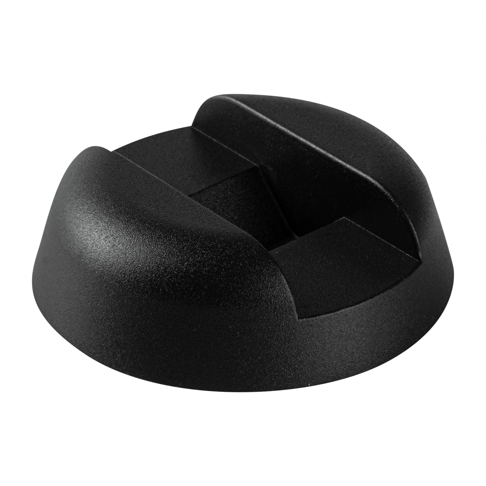 Display Tek Round Black Plastic 3D Floating Display Case Stand - 2 1/4" x 2 1/4" - 10 count box