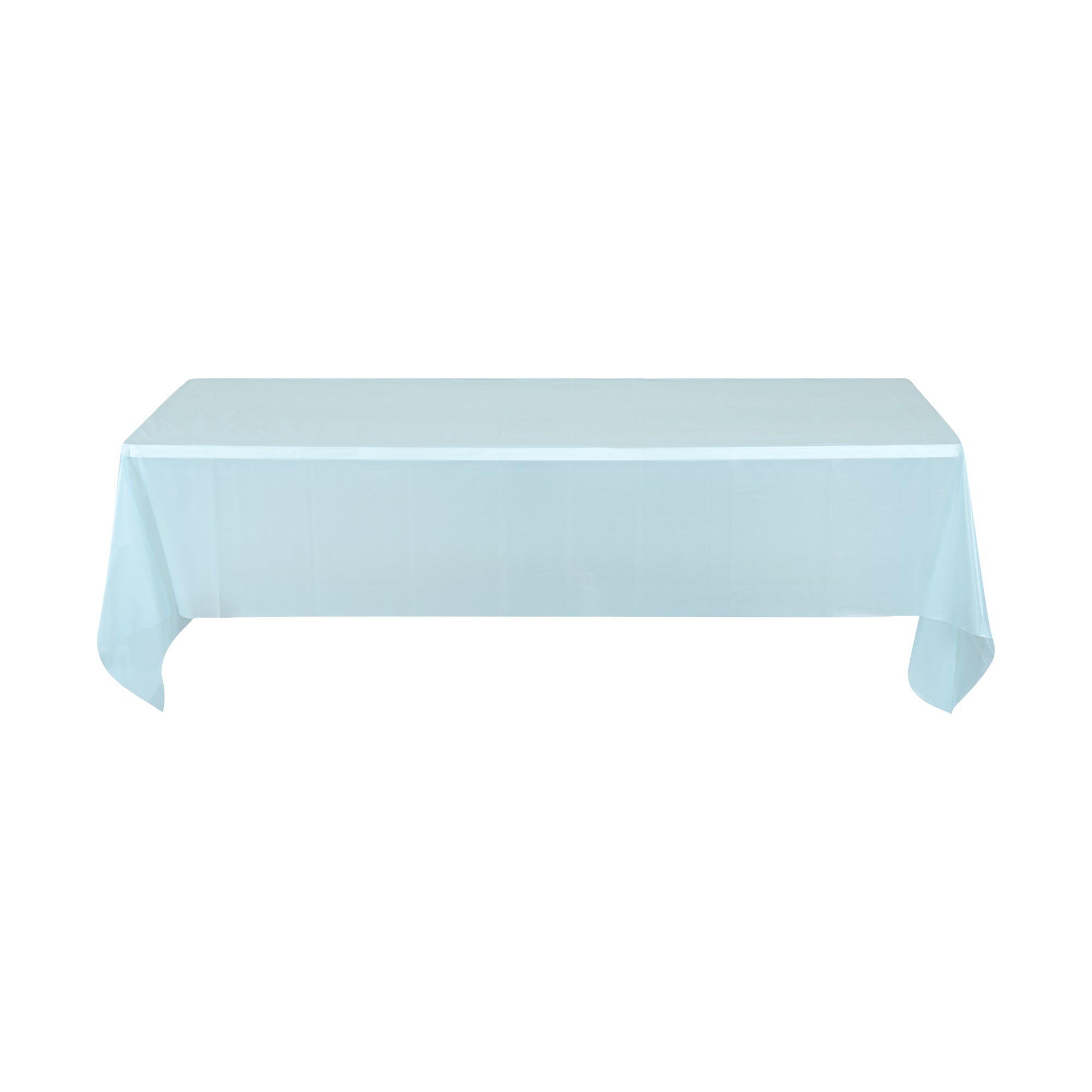 Table Tek Rectangle Blue Plastic Table Cover - 108" x 54" - 20 count box