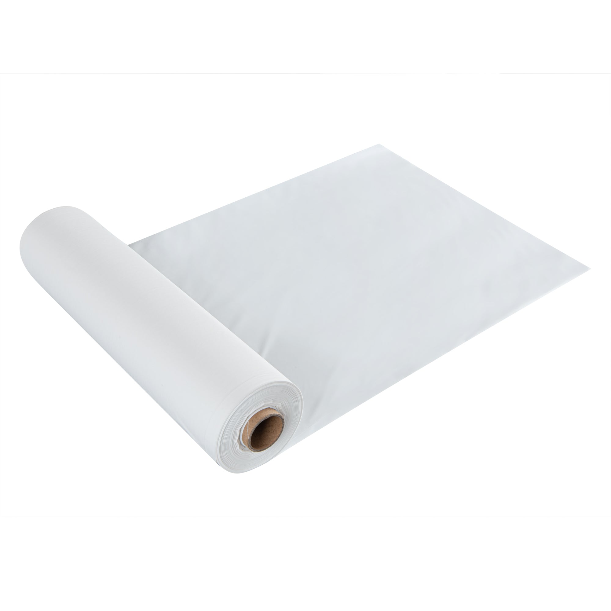 Table Tek White Plastic Table Cover Roll - with Slide Cutter - 100' x 54" - 10 count box