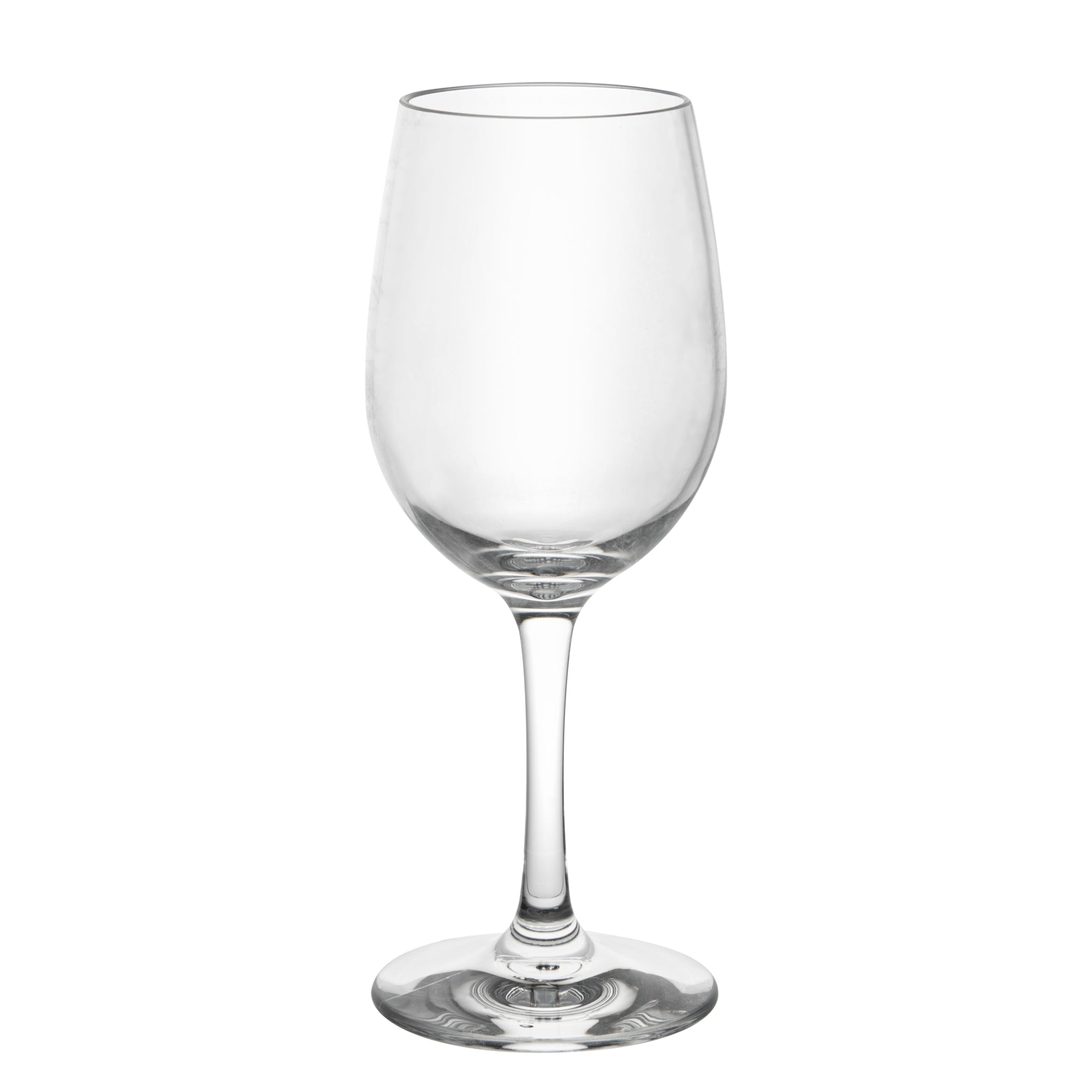 Bev Tek 9 oz Polycarbonate Wine Glass - 2 3/4" x 2 3/4" x 7" - 48 count box