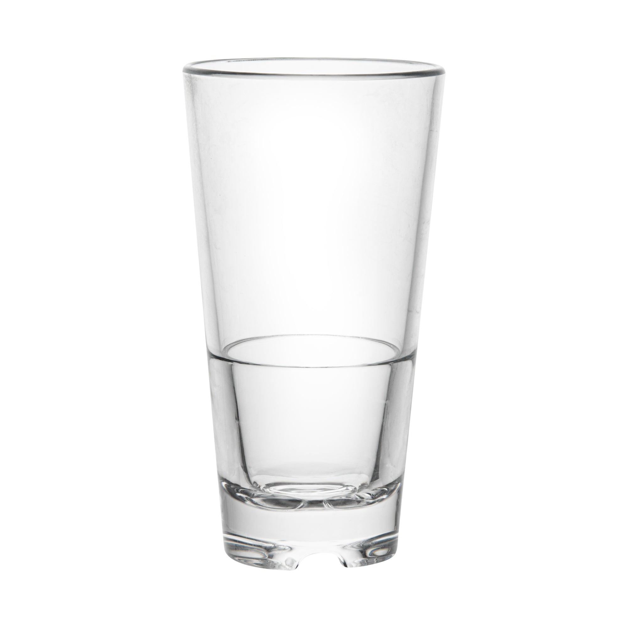 Bev Tek 11 oz Polycarbonate Old Fashioned Glass - Stackable - 3" x 3" x 5 3/4" - 48 count box