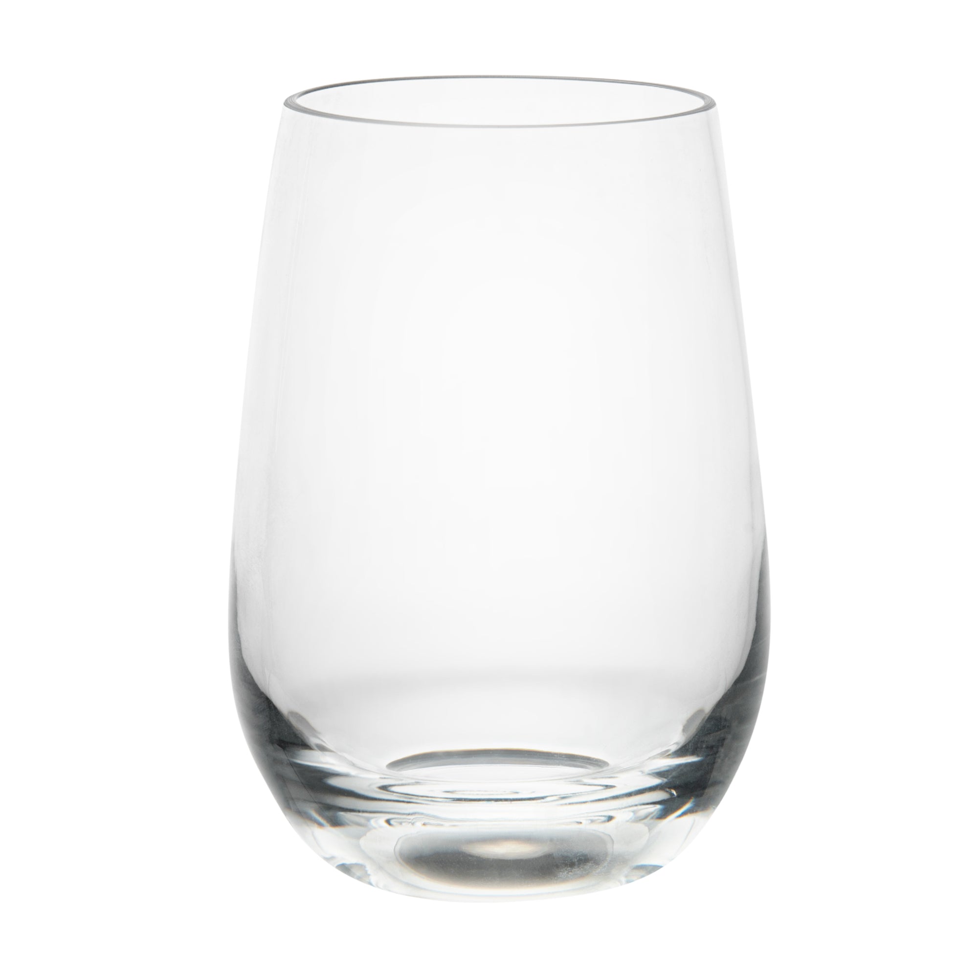 Bev Tek 17 oz Polycarbonate Stemless Wine Glass - 3 1/2" x 3 1/2" x 5" - 48 count box